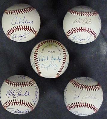 Special Theme Signed Baseball Collection (5)
