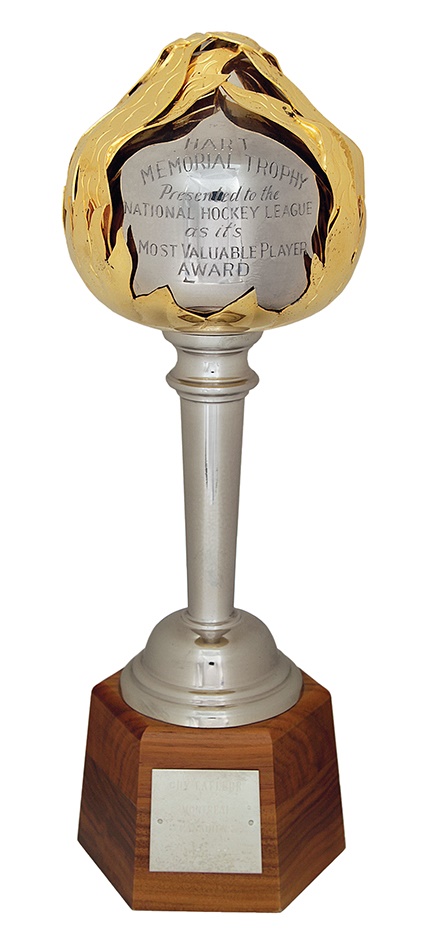 - 1976-77 Hart Memorial Trophy Presented to Guy Lafleur (14”)