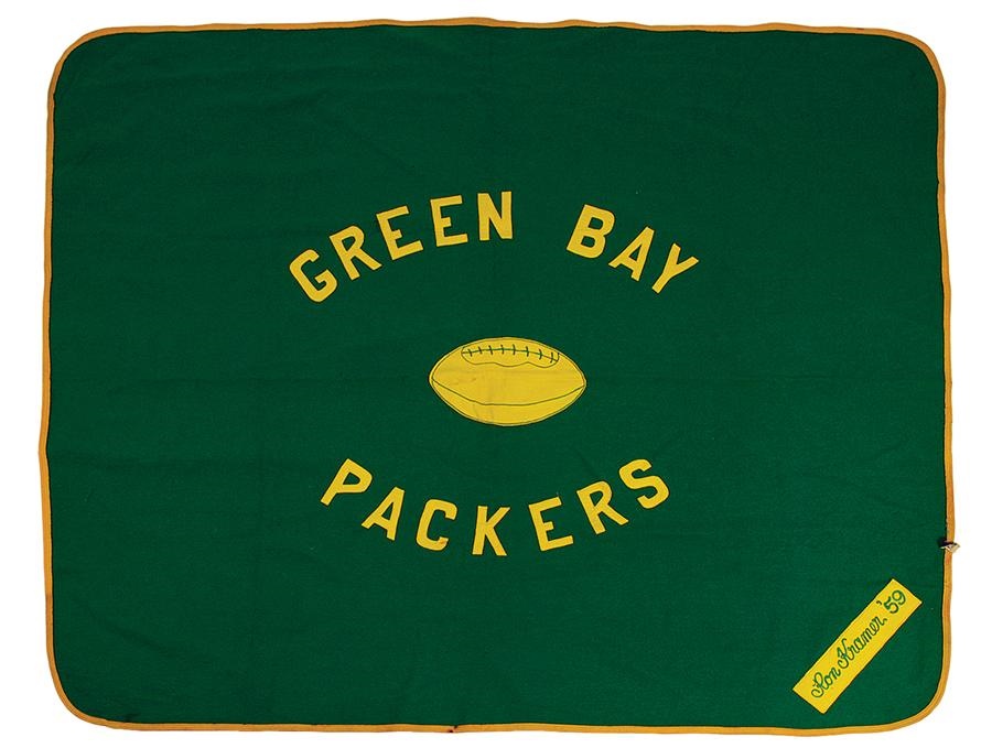The Green Bay Packers Collection - 1959 Green Bay Packers Blanket Presented to Ron Kramer