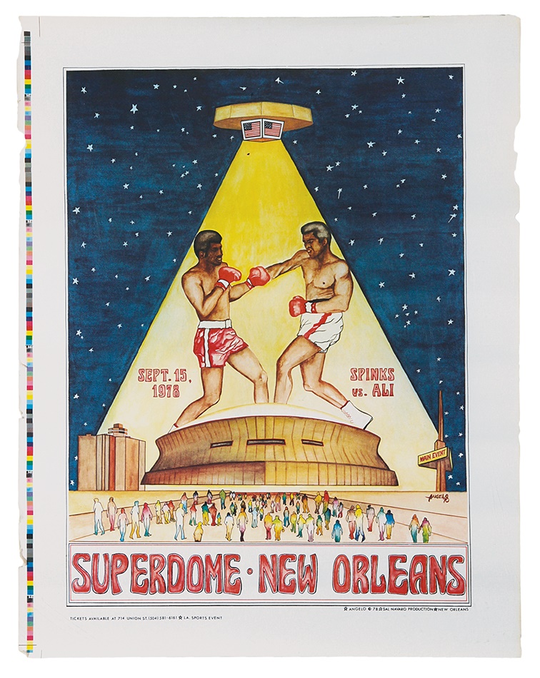 - Muhammad Ali vs. Leon Spinks On-Site Super Dome Poster
