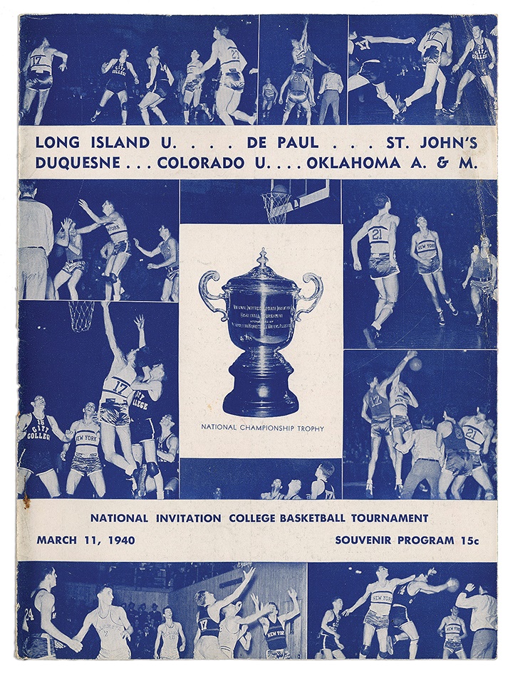 The Ossie Schectman Collection - LIU Basketball Program Collection Including 6 NIT Tournament (20)