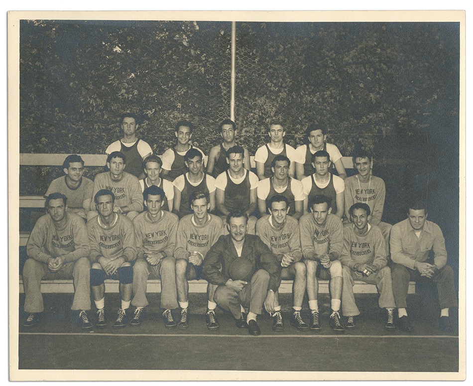 The Ossie Schectman Collection - The Original New York Knicks First Year 1946-1947 Team Photo