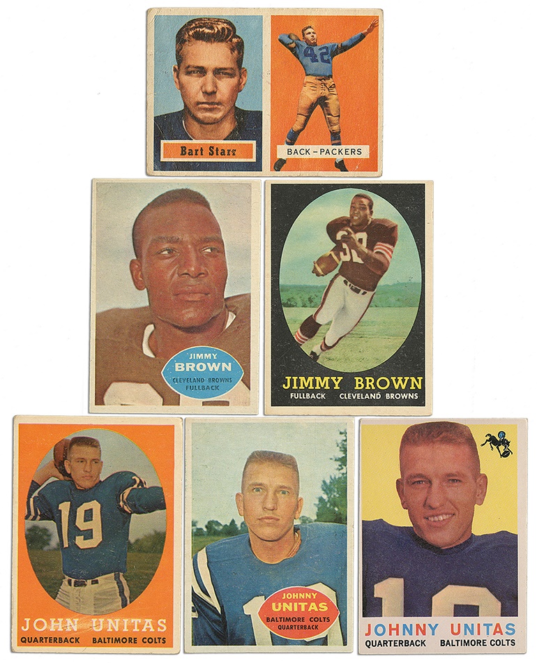 - 1956-1960 Football Card Collection Including Brown & Starr Rookies (500+)
