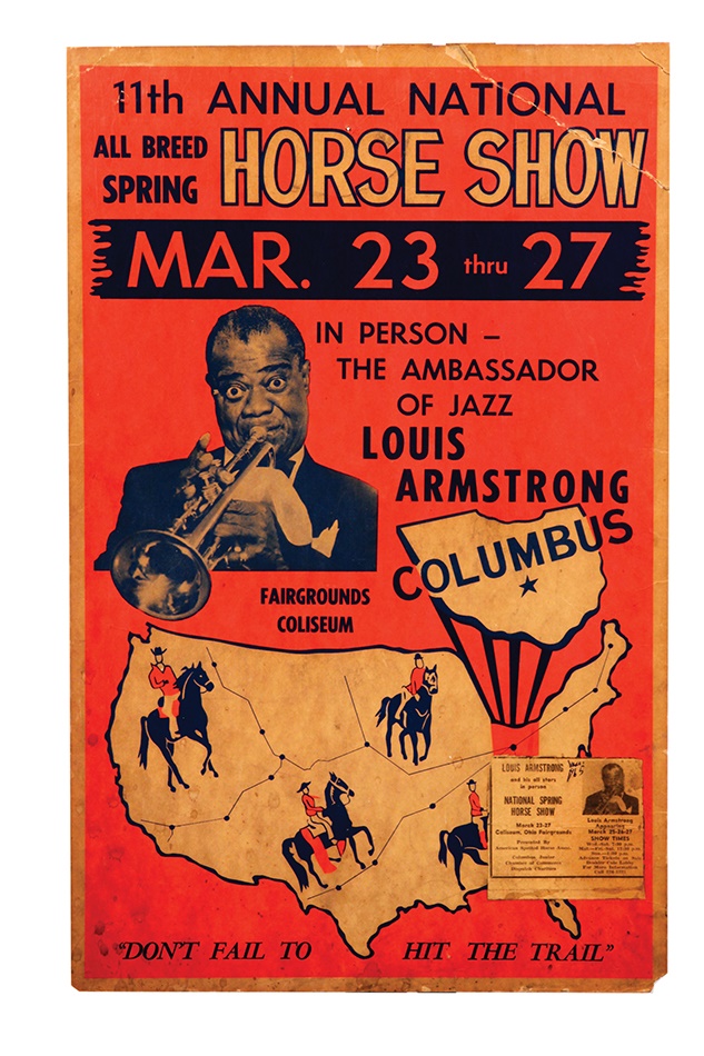 Rock 'n'  Roll - Louis Armstrong Jazz Poster For 1965 Event