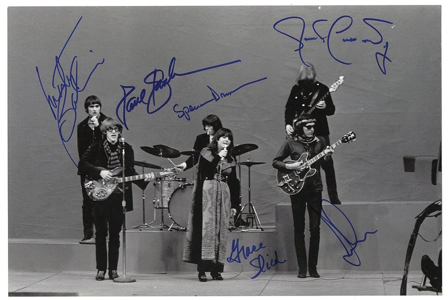 - Signed Photograph Collection Including Keith Richards, James Brown And Jefferson Airplane (8)