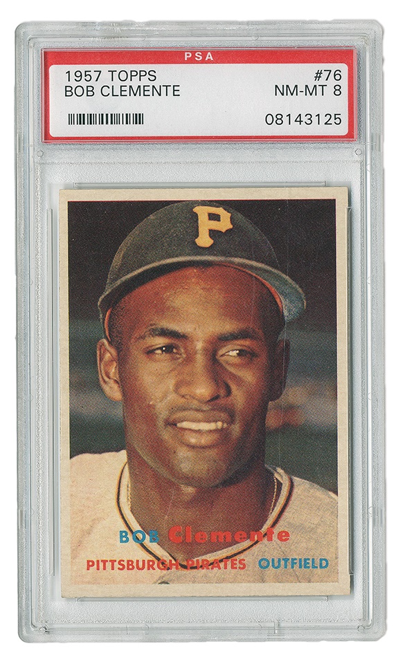 Sports and Non Sports Cards - 1957 Topps Roberto Clemente #76 PSA 8 NM-MT