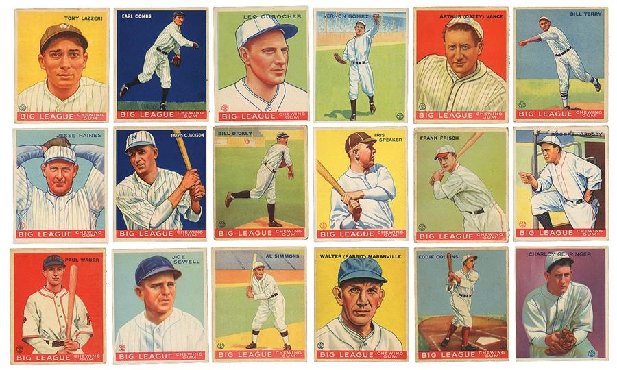 - Estate Fresh 1933 Goudey Collection Including Stars and HOF (107)