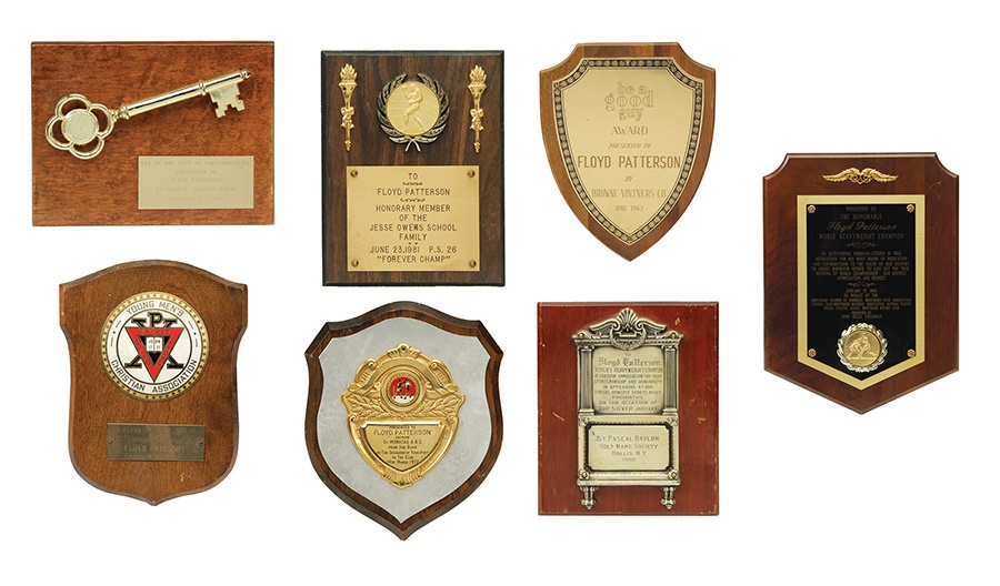 - Floyd Patterson Collection of Award Plaques (7)