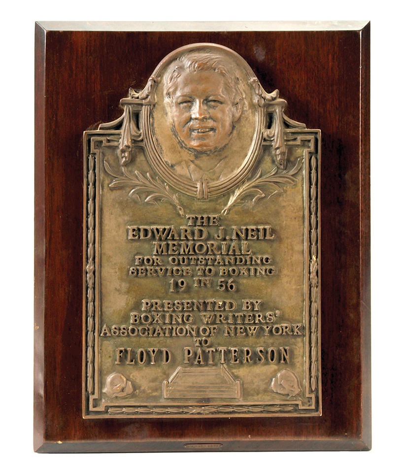 The Floyd Patterson Collection - 1956 Floyd Patterson Edward J. Neil Memorial Award