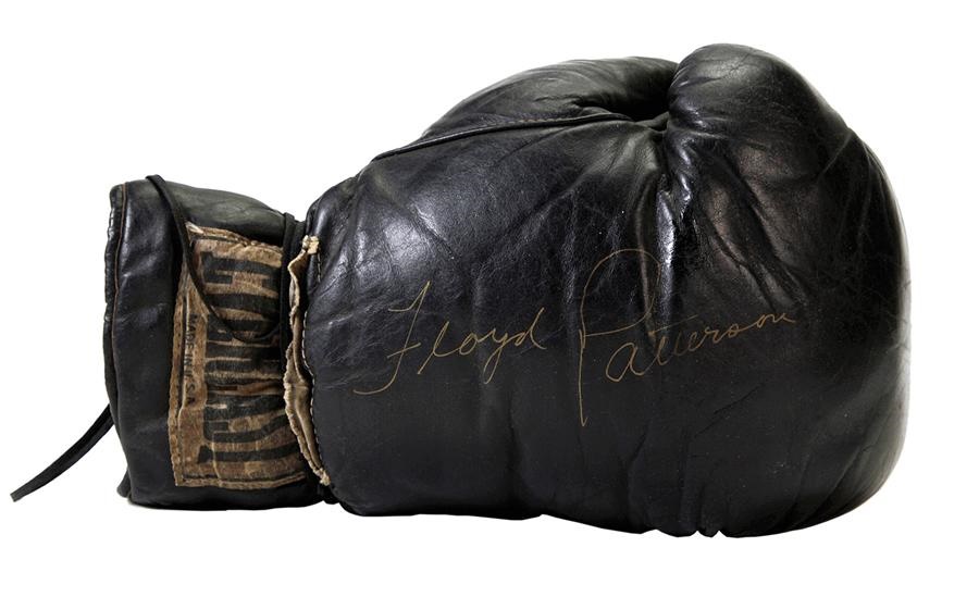 - Floyd Patterson Signed Training Gloves