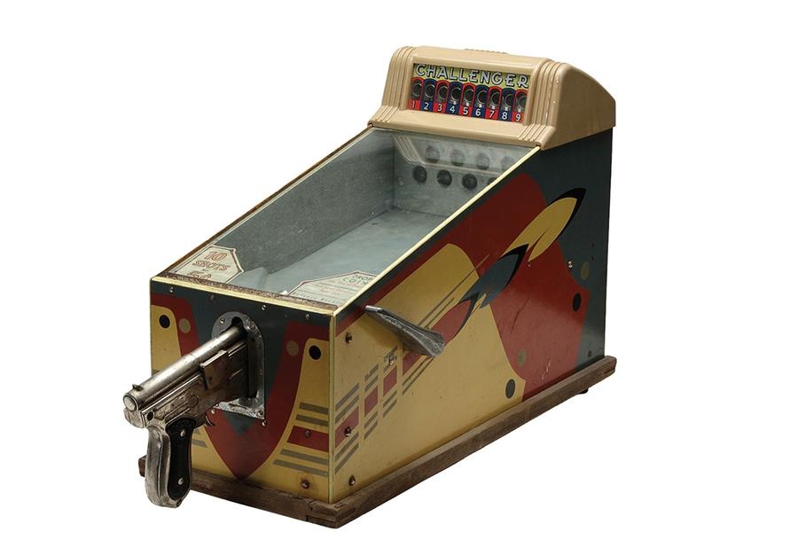 - Two 1940's-50's Coin Operated Games with One Baseball Themed