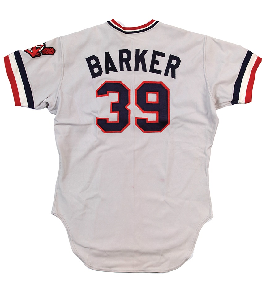 - Len Barker 1980 Cleveland Indians Game Worn Jersey