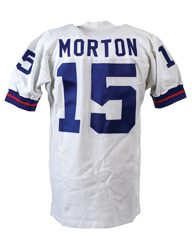 - 1975-76 Craig Morton NY Giants Game Worn Jersey with Morton LOA