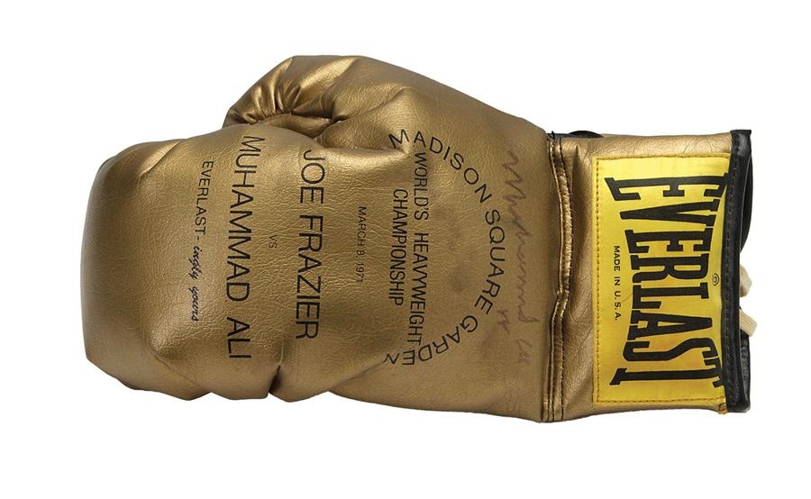 The Vern Foster Collection - Ali-Frazier I Signed Everlast Promotional Gold Glove