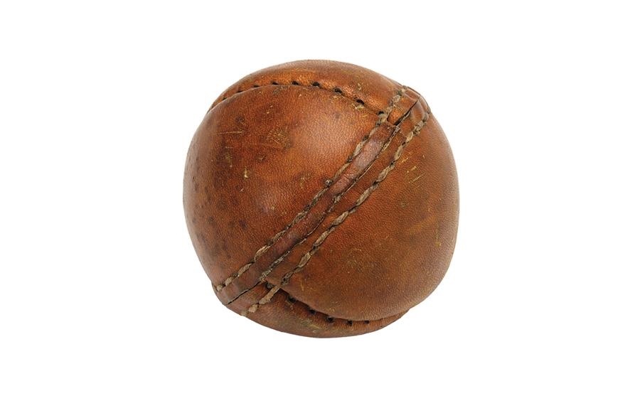 19th Century Baseball - Unusual/Primitive Style Lemon Peel Ball