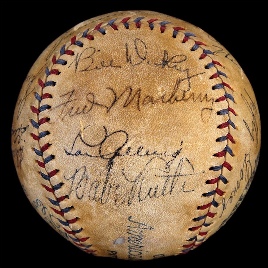- 1933 American League All Star Team Signed Baseball