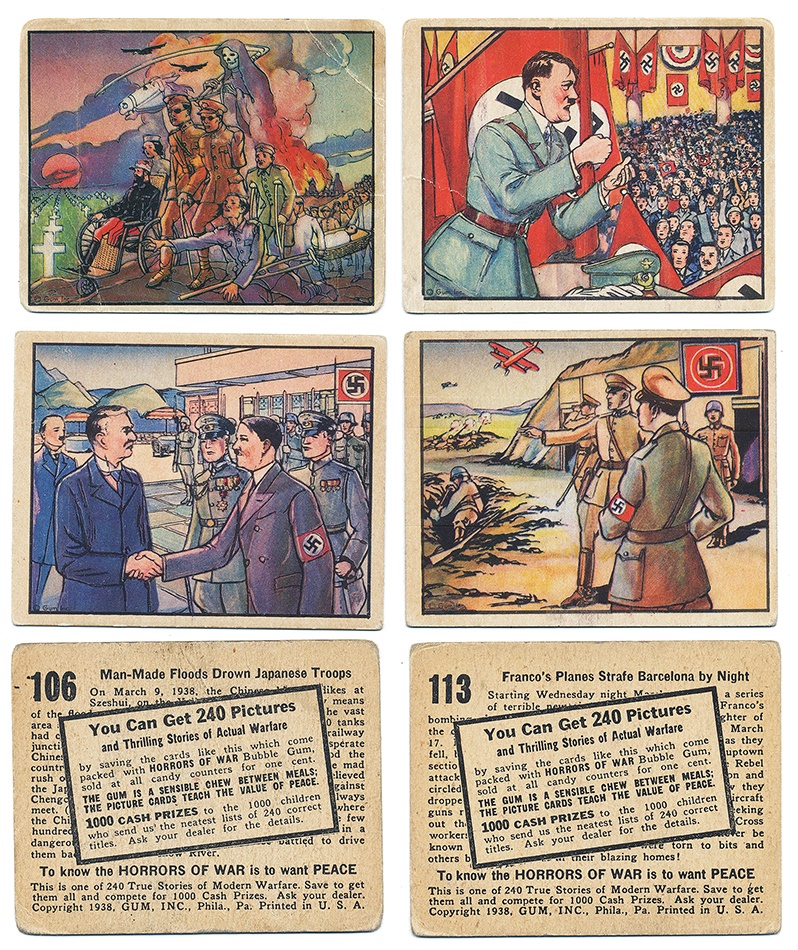 Sports and Non Sports Cards - 1938 Gum Inc. Horrors of War Complete Set (288)