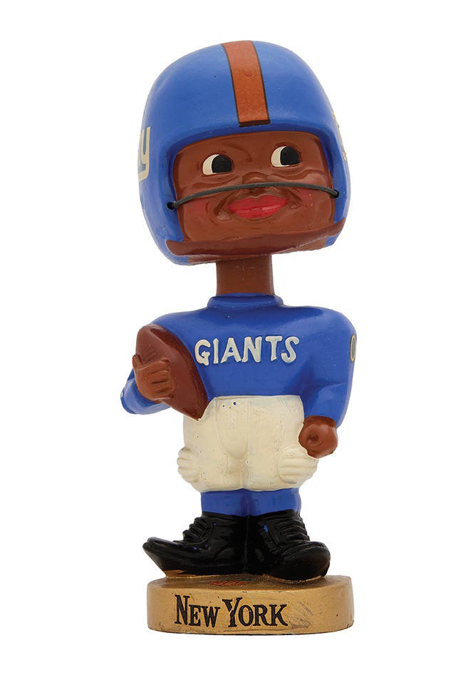 - New York Giants Black Face Bobbing Head Doll