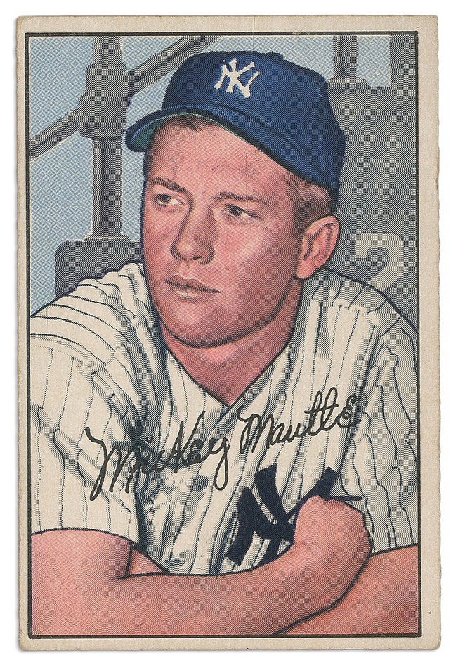 Sports and Non Sports Cards - 1952 Bowman Mickey Mantle #101