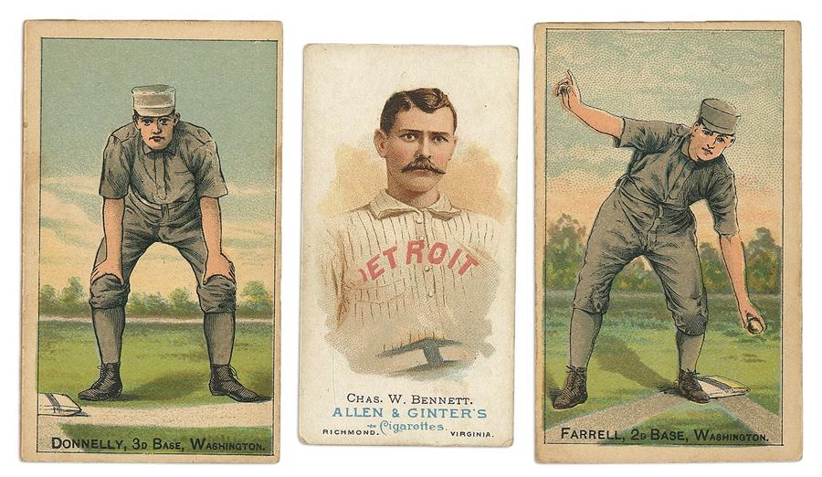 Sports and Non Sports Cards - 19th Century Trio of Buchners (N284) And Allen & Ginter (N28)