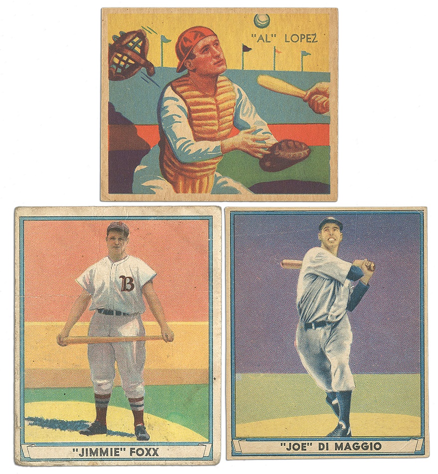 Sports and Non Sports Cards - 1909 - 1941 Pre-War Shoebox Collection Including, Foxx, DiMaggio, & McGraw (49)
