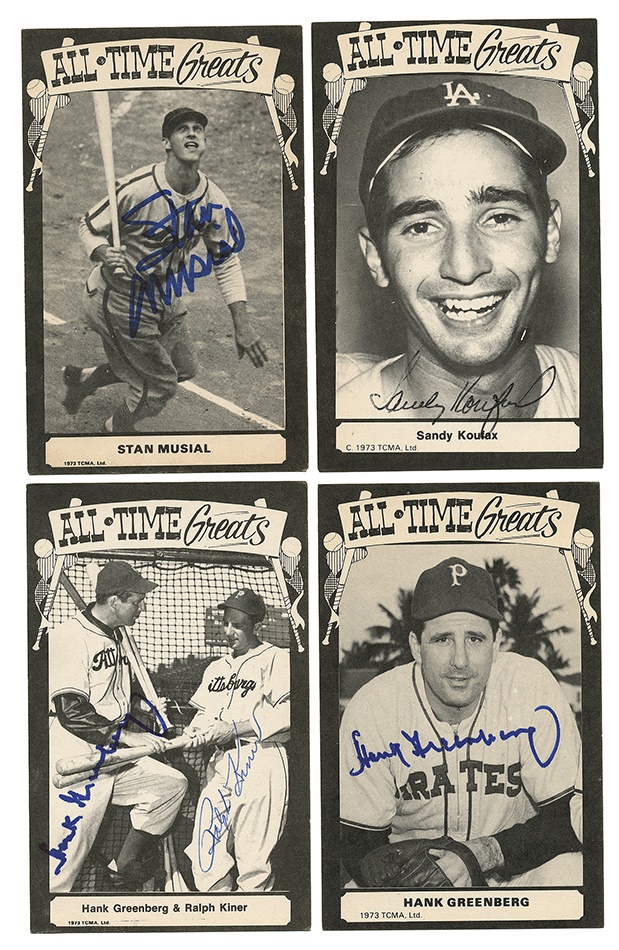 - TCMA 1975 All Time Greats Signed Post Card Group (21)