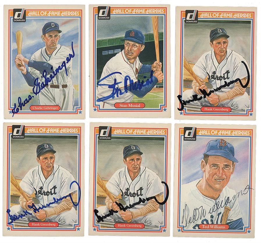 - 1983 Donruss Hall Of Fame Hero Signed Collection (80+)