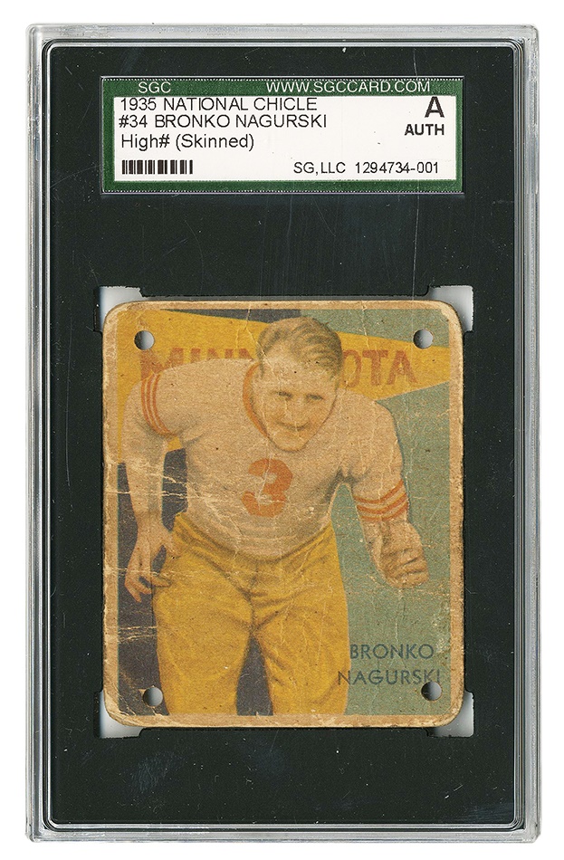 Sports and Non Sports Cards - 1935 National Chicle Bronko Nagurski #34