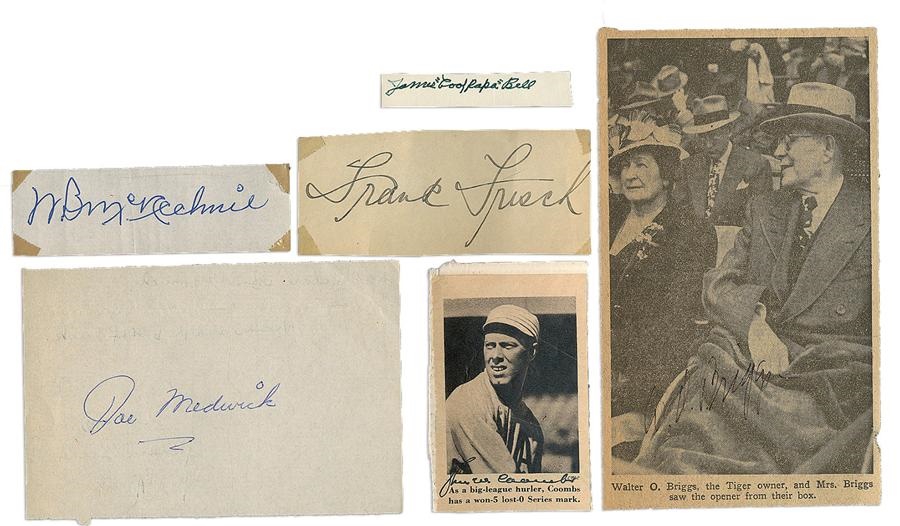 - Baseball Cut Signature and Signed Photograph Collection (50)