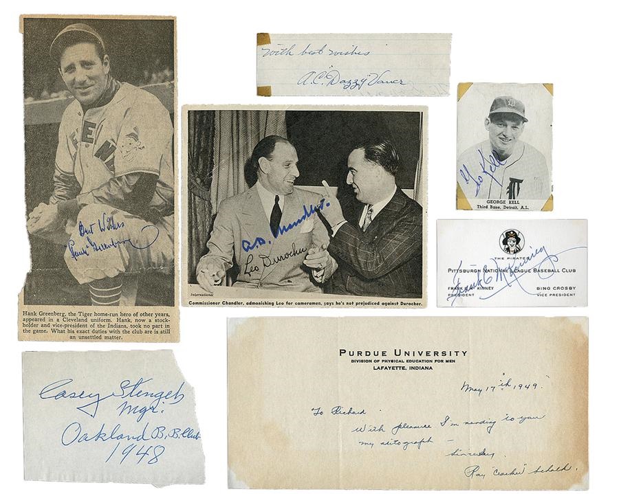 - Vintage Collection of Signed Photos and Cuts (100+)