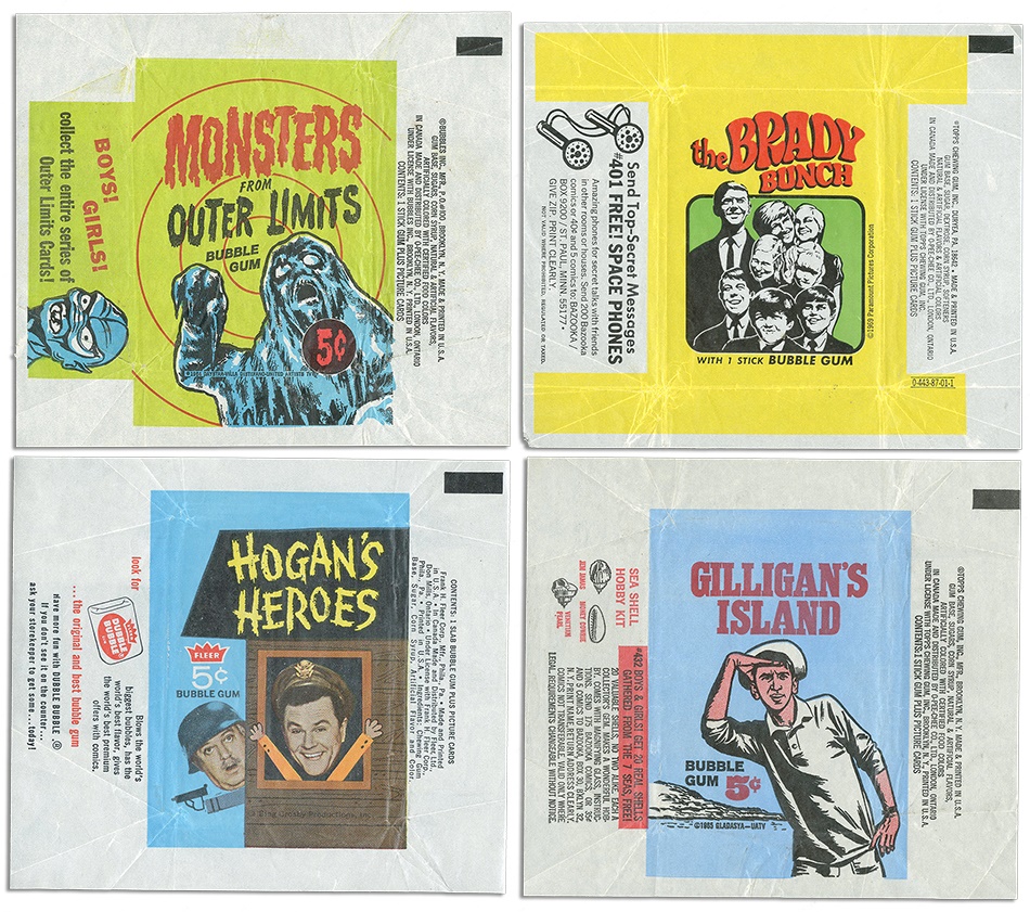 - Non-Sport Wrapper Collection Including Outer Limits, Gilligan's Island, & Hogan's Heroes (21)
