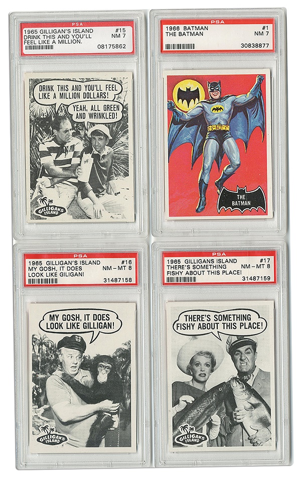- 1960's Non-Sport PSA Graded Card Collection including Get Smart and Gilligans Island (39)