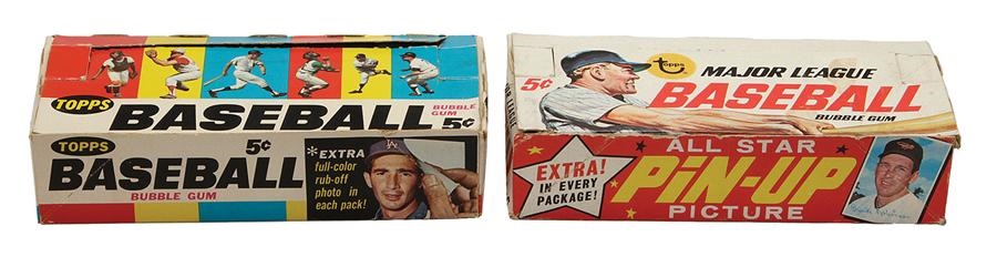 Sports and Non Sports Cards - 1960's Baseball ad Football Wrapper & Display Box Collection (13)