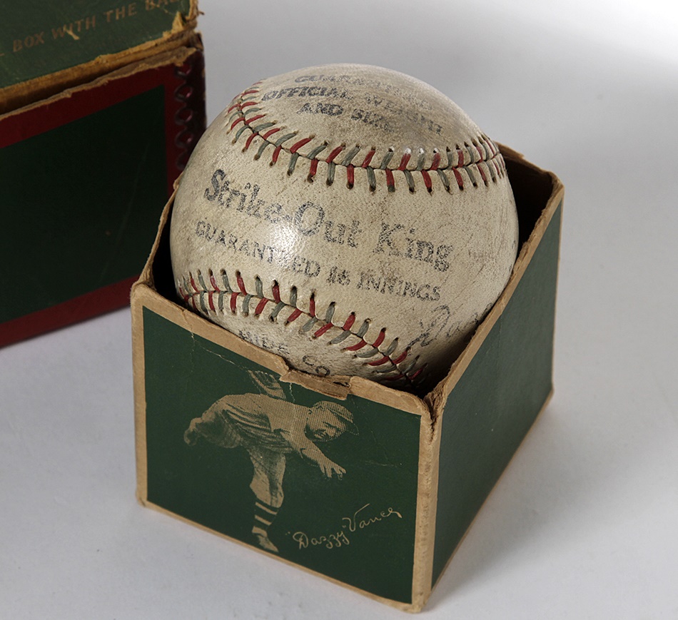 The Sal LaRocca Collection - Dazzy Vance Baseball Box and Baseball with Booklets and Card