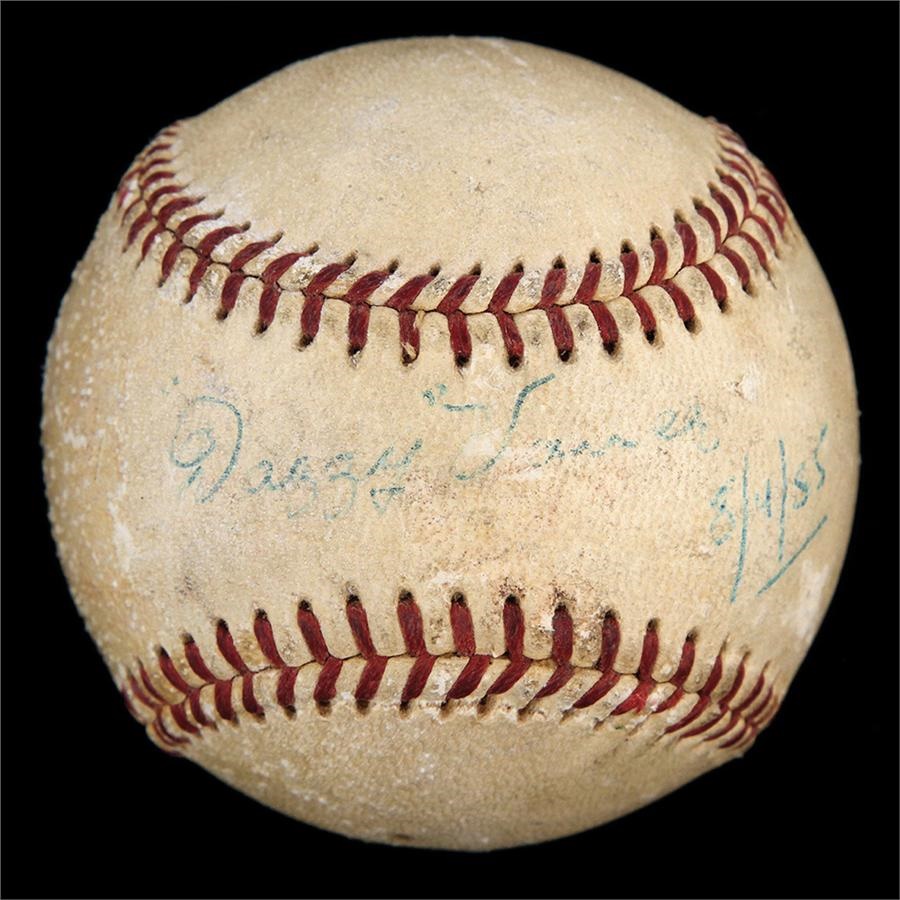 - Dazzy Vance Single Signed Baseball