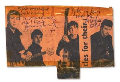 The Beatles - The Beatles John And Paul Signatures (7x4")