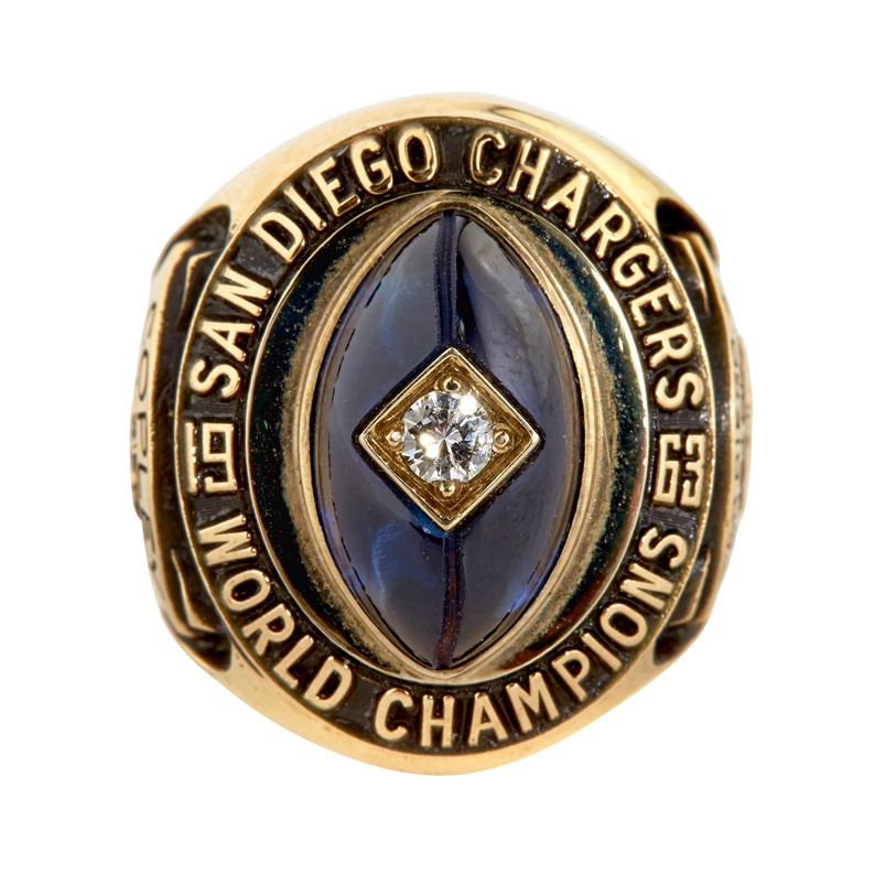 Football - 1963 San Diego Chargers AFL Championship Ring