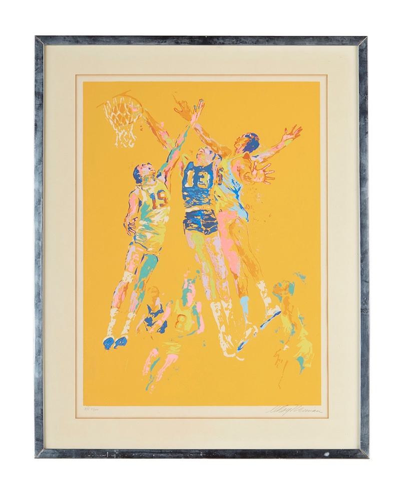 - 1972 Olympic Basketball Serigraph by LeRoy Neiman