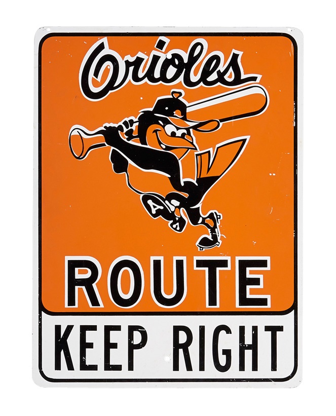 Baltimore Orioles Memorial Stadium Street Sign