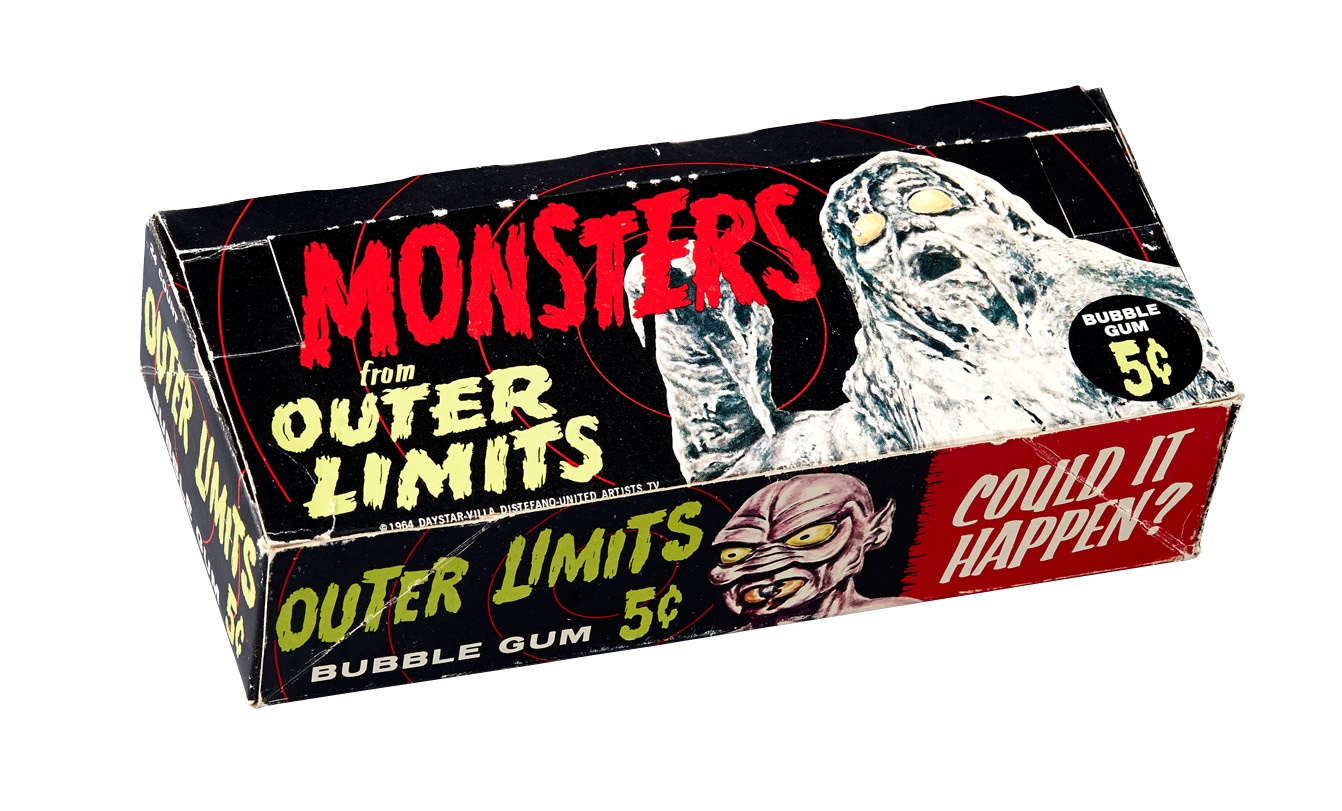 - 1964 Outer Limits 5-cent Bubble Gum Display Box