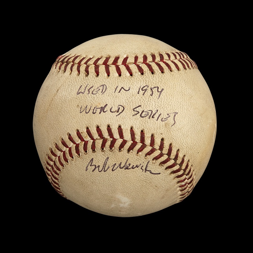 1954 World Series Game-Used Ball - 50/50 Chance from "The Catch" Game