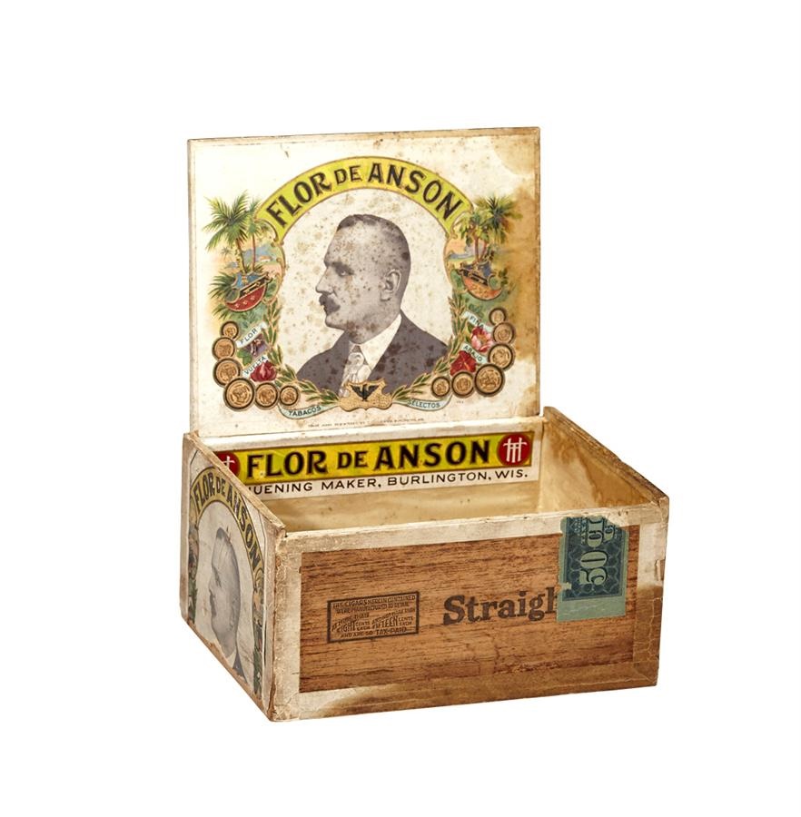 19th Century Baseball - 1880s Cap Anson Cuban Cigar Box
