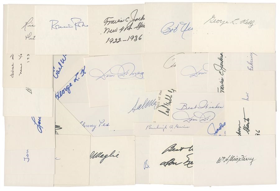 - Sports Signed 3 x 5 Card Collection (285)