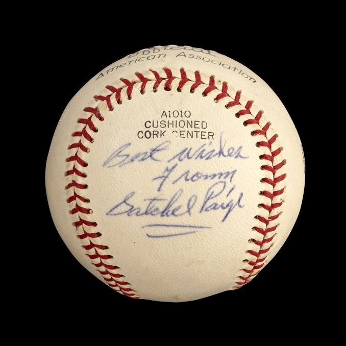 - Satchel Paige Single-Signed Baseball