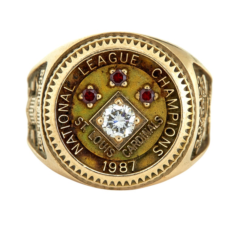 Red Schoendienst Jewelry & Awards - 1987 St. Louis Cardinals National League Championship Ring