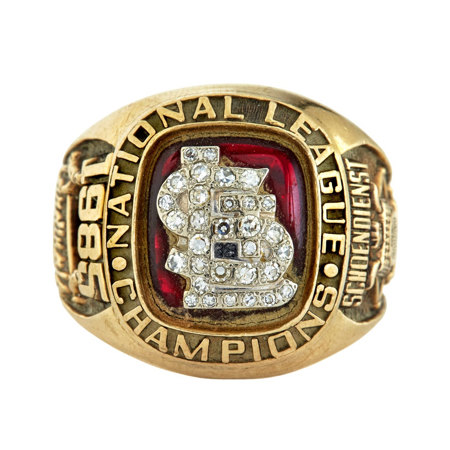 Red Schoendienst Jewelry & Awards - 1985 St. Louis Cardinals National League Championship Ring