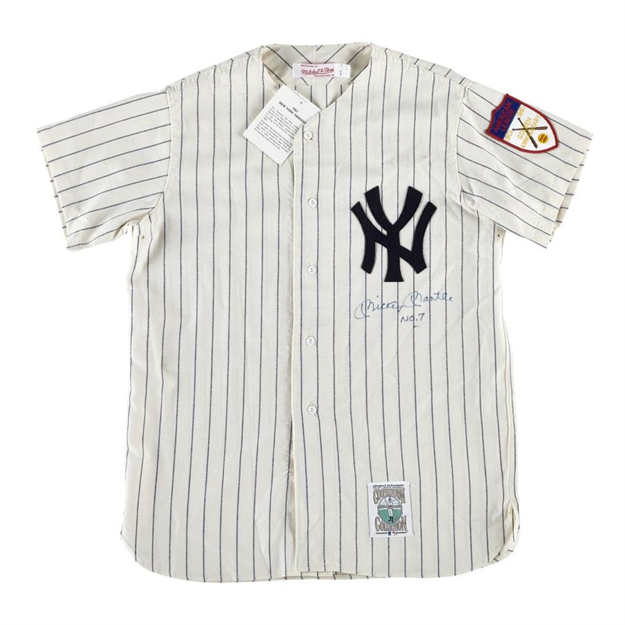 NY Yankees, Giants & Mets - Mickey Mantle New York Yankees Signed Jersey