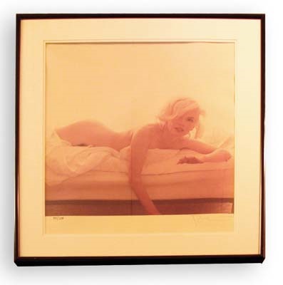 Marilyn Monroe Photograph by Bert Stern (25x27" framed)