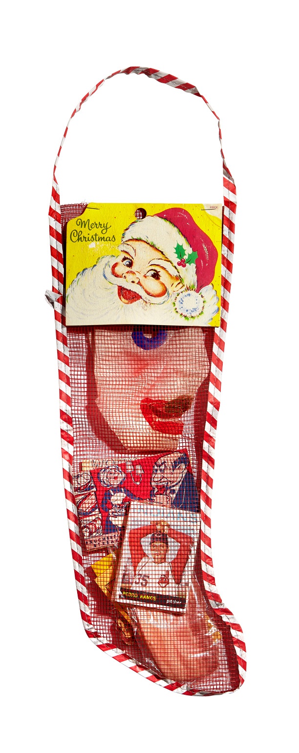 Christmas Stocking with Original 1964 Topps Cello Pack