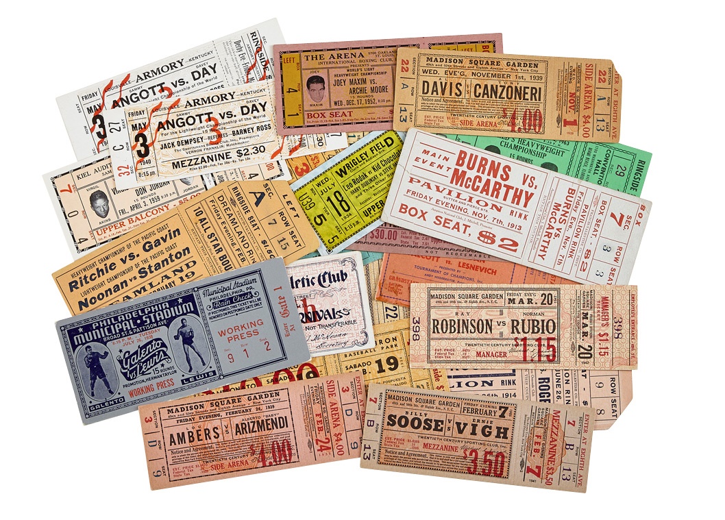 The Vern Foster Collection - Boxing Unused Ticket Collection (24)